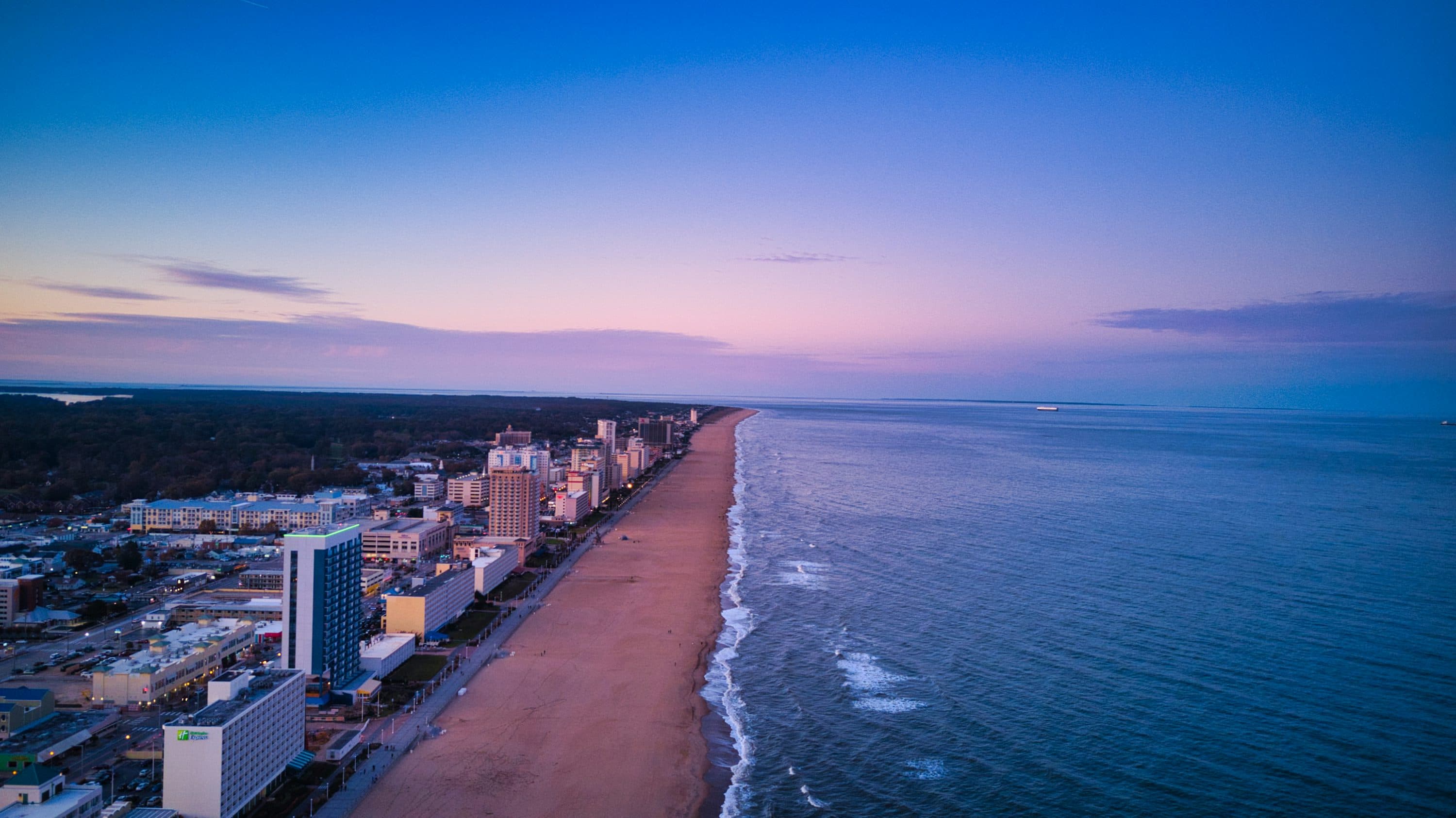 Coastal shoreline and ocean
